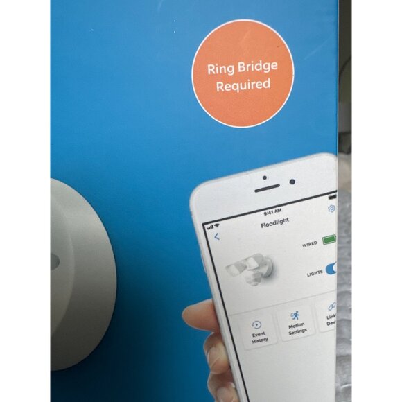 Ring Floodlight Cam Wired Outdoor Smart NWT WHITE - Picture 4 of 15